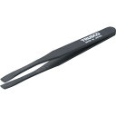 【あす楽対応・送料無料】TRUSCO プラスチック製ピンセット 120mm 先丸平型