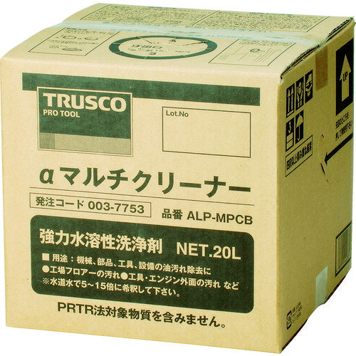 【あす楽対応・送料無料】TRUSCO　αマルチクリーナー　20L　（1個＝1箱）