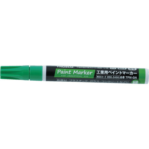 【あす楽対応・送料無料】TRUSCO　工業用ペイントマーカー油性中字　緑