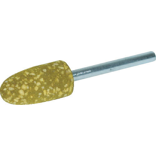 【あす楽対応・送料無料】TRUSCO　ゴム軸付砥石　砲弾型　Φ6X幅16X軸3　220＃　10本入