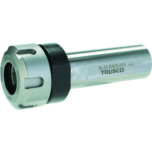 【あす楽対応・送料無料】TRUSCO　NC旋盤用ストレートシャンクコレットホルダ　ERコレットホルダSL型（メトリック）　シャンク径25　全長107　ER25用