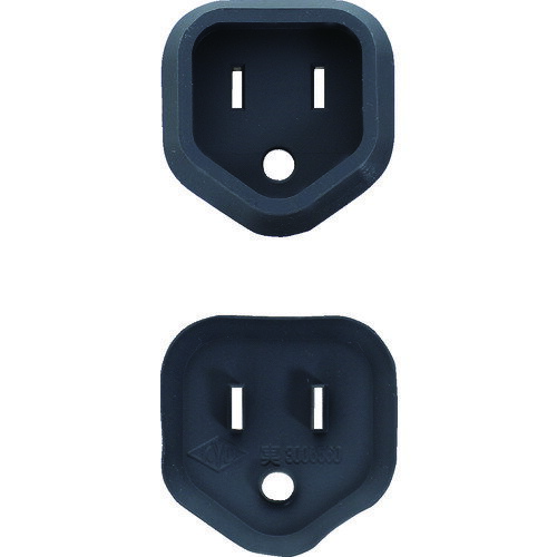 【あす楽対応・送料無料】TRUSCO　プラグ安全カバー3P用　50P入　ブラック