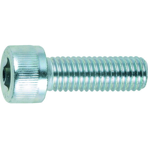 【あす楽対応・送料無料】TRUSCO 六角穴付ボルト三価クロメート 白 全ネジM12X35 4本入