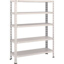 【あす楽対応・送料無料】TRUSCO 軽量棚 中棚ボルトレス型 875X300X1200 5段 ネオグレー