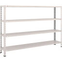 【あす楽対応・送料無料】TRUSCO 軽量棚 中棚ボルトレス型1800X300X1200 4段 ネオグレー