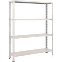 【あす楽対応・送料無料】TRUSCO 軽量棚 中棚ボルトレス型1200X300X1500 4段 ネオグレー