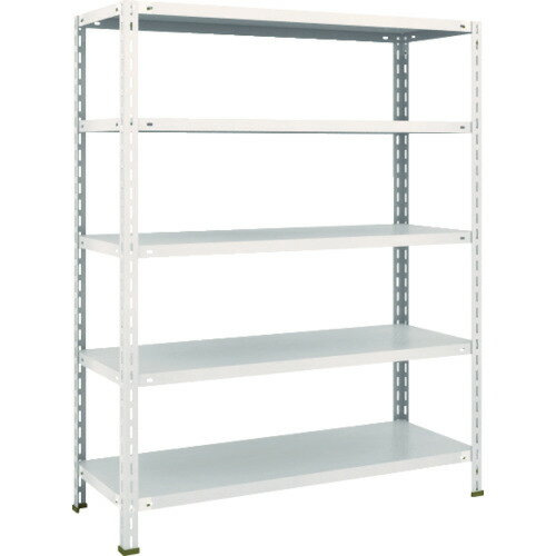 【あす楽対応・送料無料】TRUSCO　軽量棚　中棚ボルトレス型1200X450X1500　5段　ネオグレー