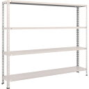 【あす楽対応・送料無料】TRUSCO 軽量棚 中棚ボルトレス型1800X300X1500 4段 ネオグレー