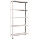 【あす楽対応・送料無料】TRUSCO 軽量棚 中棚ボルトレス型 875X300X1800 5段 ネオグレー