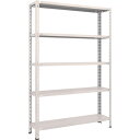 【あす楽対応・送料無料】TRUSCO 軽量棚 中棚ボルトレス型1200X300X1800 5段 ネオグレー