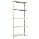 【あす楽対応・送料無料】TRUSCO 軽量棚 中棚ボルトレス型 875X300X2100 5段 ネオグレー