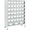 【あす楽対応・送料無料】TRUSCO 軽量棚875X300X1200樹脂引出NG小X36大X3 ネオグレー