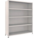 【あす楽対応・送料無料】TRUSCO 軽量棚背板・側板付 W1500X450XH1800 5段 ネオグレー
