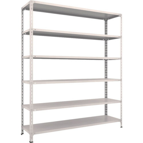 TRUSCO　スチールラック　軽量棚開放型　W1800XD450XH2100　6段　ネオグレーJAN：4989999724745メーカー：トラスコ中山（株） / ブランド：TRUSCO / 原産国：日本特長●4方からの出し入れがしやすく、棚...