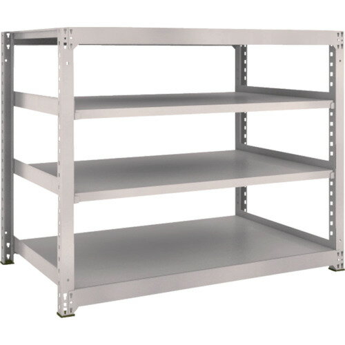 【あす楽対応・送料無料】TRUSCO　M3型中量棚　1500X921XH1200　4段　単体　ネオグレー