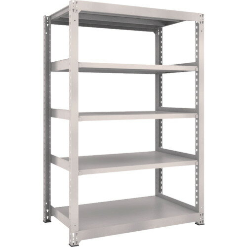 【あす楽対応・送料無料】TRUSCO　M3型中量棚　1200X721XH1800　5段　単体　ネオグレー