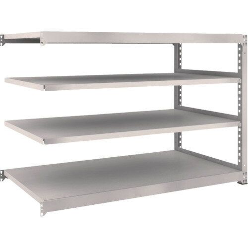 【あす楽対応・送料無料】TRUSCO　M5型中量棚　1800X921XH1200　4段　連結　ネオグレー