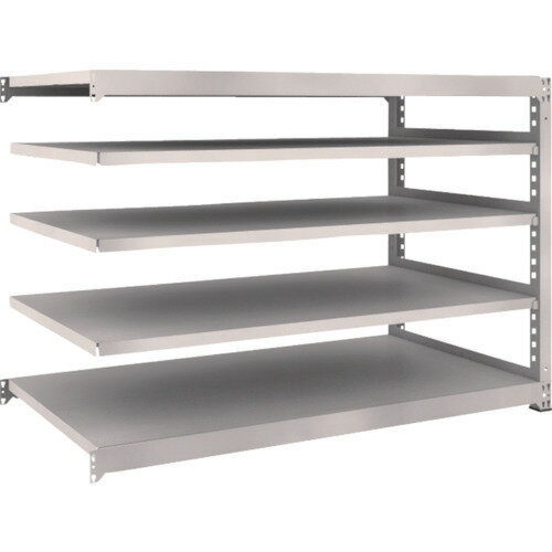 【あす楽対応・送料無料】TRUSCO　M5型中量棚　1800X921XH1200　5段　連結　ネオグレー