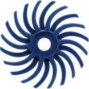 【あす楽対応・送料無料】TRUSCO ラジアルブラシディスクΦ14.3#120青 20個セット