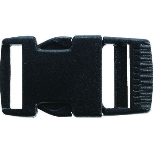 TRUSCO　樹脂製バックル　30mm幅用　10個入JAN：4989999803532メーカー：トラスコ中山（株） / ブランド：TRUSCO / 原産国：台湾特長●平ベルト用の樹脂製金具です。●平ベルトの固定・長さ調整・連結が可能です。用途●鞄やリュックなどのベルトの結束に便利です。仕様●色：黒●横(mm)：64.5●縦(mm)：39.5●適合ベルト幅(mm)：30材質／仕上●ポリアセタール（POM）ご注意●ご使用にあたっては別途対応するベルト、縫製が必要です。