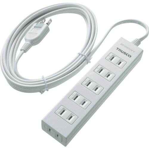 【あす楽対応・送料無料】TRUSCO　電源タップ　2P6個口　3M　マグネット付
