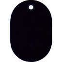 【あす楽対応・送料無料】TRUSCO 小判札 大 60X40mm 5枚入 黒