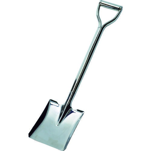 特長●刃先、柄双方にSUS304を使用しており、錆に強いです。用途●原料等をすくう作業に。●沿岸など、塩分を含んだ砂をすくう作業に。仕様●刃先形：角形●刃先形状：角形●刃先幅(mm)：170●刃先長(mm)：220●全長(mm)：800仕様...