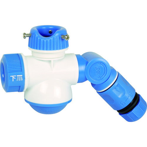 【あす楽対応・送料無料】TRUSCO　シャワー付き分岐蛇口ダブルポート