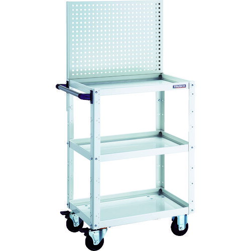 【あす楽対応・送料無料】TRUSCO　イーグルワゴン　上部パンチングパネル　600×400×1330　ホワイト