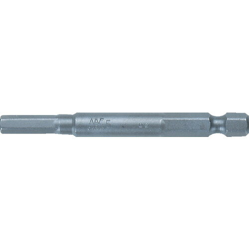 ナック　ヘキサゴンドライバービット　差込6．35x対辺3mmx70L JAN：set4560291321124-10 メーカー：長堀工業（株） / ブランド：ナック / 原産国：日本 特長●自動車組み立て工場での豊富な実績から生まれた材料、焼き入れ、加工技術に基づき生産されています。●M1.6（対辺1.5mm）〜M10（対辺8mm）、長さ70〜150mmまでの幅広いラインアップがあります。●電動ドライバー等での六角穴付きボルトや六角穴付き止めねじの締め付け用●耐久性の高い特殊ビット材を使用し、価格もリーズナブルです。 用途●六角穴付ボルト、止めねじの締め付け。 仕様●対辺(mm)：3.0●全長(mm)：70●シャンク径(mm)：6.35●マグネット●熱処理区分 仕様（詳細）●シャンク径：6.35mm●ボール溝まで9mm ご注意●ボルトや止めねじのサイズに合ったものをご使用ください。●ビットにボルトや止めねじを完全に差し込んだ後に回転してください。
