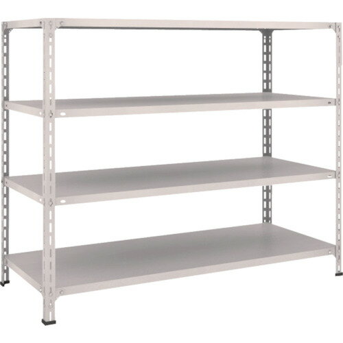 【あす楽対応・送料無料】TRUSCO　軽量棚開放型　W1500XD600XH1200　4段　ネオグレー