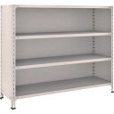 【あす楽対応・送料無料】TRUSCO 軽量棚背板・側板付 W1500XD450X1200 4段 ネオグレー