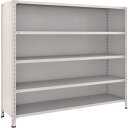 【あす楽対応・送料無料】TRUSCO 軽量棚背板・側板付 W1800XD450X1500 5段 ネオグレー