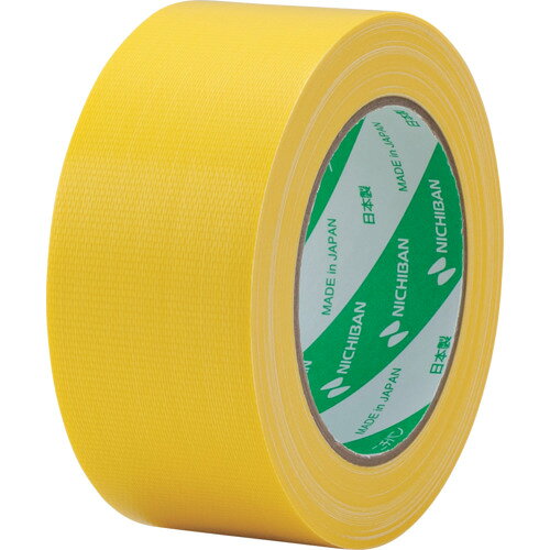 ニチバン　ニチバン　布粘着テープ　121N　大巻　（中軽量物封かん用）　1巻入　黄　50X25　(121N2-50)