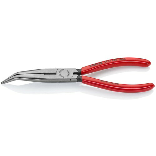 KNIPEX　先曲ロングラジオペンチ（40°）　プラスチックハンドル　(2621-200SB)
