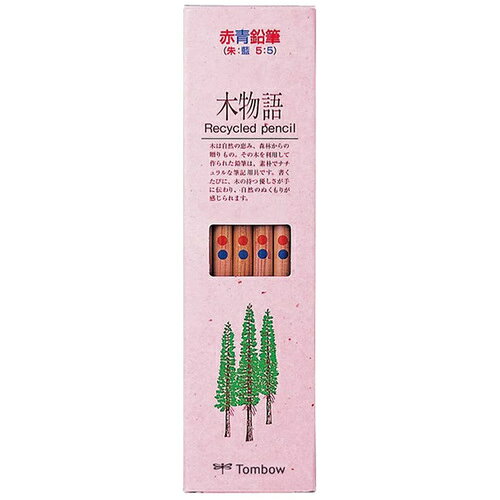 Tombow　赤青鉛筆　木物語　12本　(CV-REAVP)