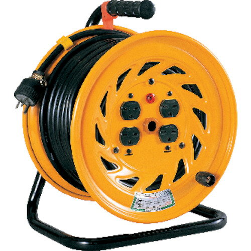【特長】●単相200V専用●200V電源を使用した機械や工具などの延長に最適。【用途】●200V電源を使用した機械や工具などの延長に最適。【仕様】●電線仕様長さ(m)：30●電線仕様太さ(［［MM2］］)：2.0●電線仕様芯数(C)：3●定格電流(A)：5●限度電流(A)：15●コンセント仕様定格：接地2P15A250V●コンセント仕様形状：三芯●コンセント仕様個数：4●電線種：VCT●温度センサー：なし●通電ランプ：あり●定格電圧(V)：250●単相200V専用屋内型電線仕様長さ(m)：30●電線仕様太さ(mm2)：2.0●電線色：黒●電線仕様芯数(C)(c)：3●側板直径(Φ)：290●側板色：黄色●アース付●電源ランプ付【仕様2】●プラグ仕様：接地2P15A250V×1●梱包数(台)：2●元払発送単位(台)：2●PSEマーク品【材質／仕上】●側板:スチール（焼付け塗装)●グリップ:EVA樹脂●電線種:VCT2.0mm2【注意】●屋内型です。雨天の屋外では使用しないでください。●巻いたまま使用すると焼損するおそれがあります。