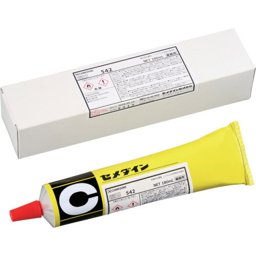 【特長】●優れた耐油性や耐薬品性、耐可塑剤性があります。●軟質塩ビの接着に適しています。【用途】●軟質塩化ビニル、合成ゴム、金属、硬質プラスチックの接着に。●塩ビ接着用に。【仕様】●色：淡褐●容量(ml)：180●容量(L)：0.18●粘度(mPa・s)：2860(23C)【仕様2】●1kg(RS−097)、15kg(RS−096)もございます。●540 180mlの後継品●2024年4月頃より発売開始【材質／仕上】●主成分：ニトリルゴム(NBR)【注意】●この商品は、一般消費者様向けの製品ではないため、表示や取扱説明書などが一般消費者様向けに表記・同梱されておりません。