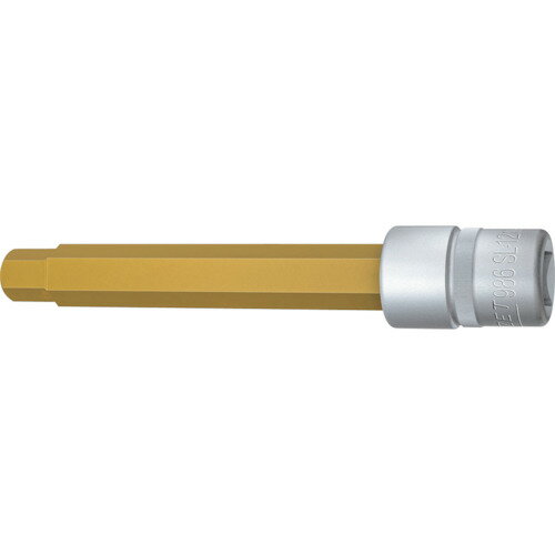 HAZET　スペシャルロングヘックスドライバーソケット（差込角12．7mm）JAN：4000896232536メーカー：HAZET社 / ブランド：HAZET / 原産国：ドイツ特長●スペシャルロングブレードタイプです。●深い箇所の作業に最適です。●窒化チタンコーティングによりブレードは耐摩耗性が高く、錆びにくくなっています。用途●自動車・機械整備などに。仕様●差込角(mm)：12.7●対辺寸法(mm)：12●ビット長さ(mm)：102●全長(mm)：140●軸寸法(mm)：102●対辺(mm)：12材質／仕上●クロムバナジウム