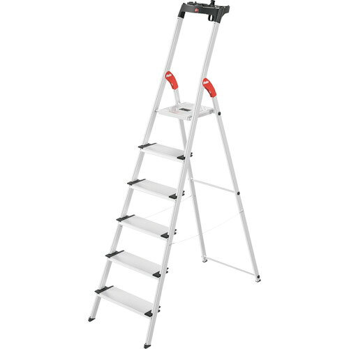 ハセガワ　上枠付踏台　L−80　3ステップ（17772）JAN：4007126614605メーカー：長谷川工業（株） / ブランド：ハセガワ / 原産国：ドイツ特長●上枠付きで最上段も安定感抜群です。●ステップ幅130mmの幅広タイプです。●最大使用質量150kgの強力タイプです。用途●事務所や店舗なのどの簡易作業用に。仕様●最大使用質量(kg)：150●天板高さ(m)：0.63●天板寸法(mm)：250×270●段数(段)：3●収納時全長(m)：1.38●踏ざん踏面幅(mm)：130●段数：3●伸縮可能な上枠付最上段も安定感抜群●収納時寸法幅(mm)：420●収納時寸法奥行(mm)：140●収納時寸法高さ(mm)：1380●設置寸法幅(mm)：420●設置寸法幅(mm)奥行：700仕様（詳細）●EN131(欧州規格)適合品●完成品●踏ざん踏面幅：130mm材質／仕上●アルミ合金