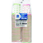 JTX　321961カラー紙カップCC柄7oz　80個N026J7C