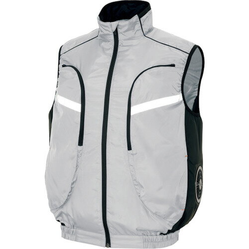 アイトス　物流作業対応型空調服ベスト（空調服TM）　シルバー　M