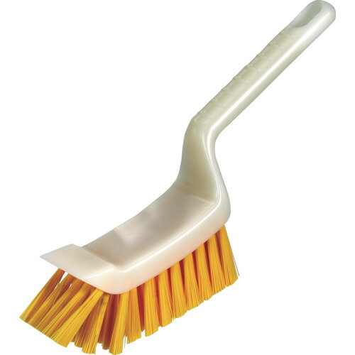 TRUSCO　スクレーパー付ブラシ　HACCP対応　イエロー