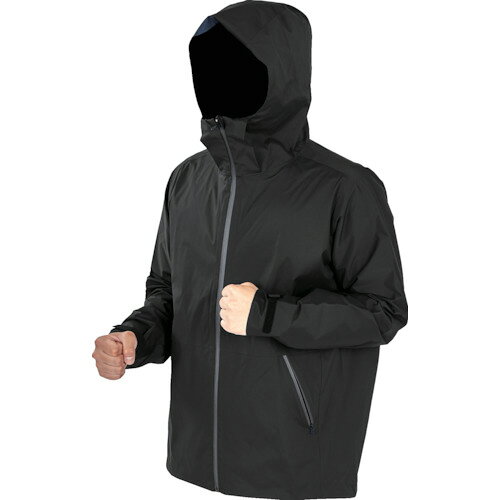 Rain Wear - TRUSCO　高耐候・軽量ストレッチレインウェア　ブラック　LL