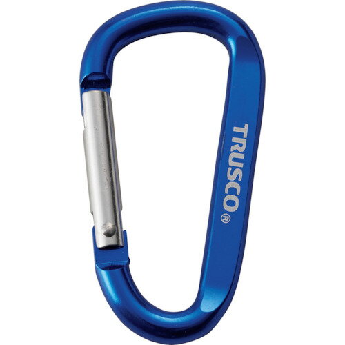 TRUSCO　まとめ買い　カラビナ　線径6mmX60mm　D型　グリーン10個