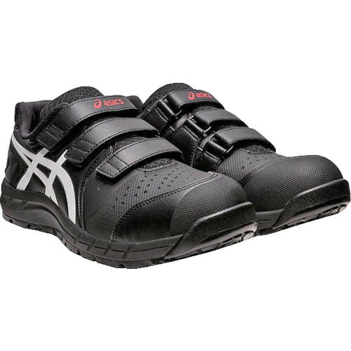 ASICS　ウィンジョブ　CP112　ブラック×ホワイト　27．5cm JAN：4550455094360 メーカー：アシックスジャパン（株） / ブランド：ASICS / 原産国：ベトナム 特長 ●屈曲性に配慮した溝をミッドソールの上面とサイドに配置しました。●通気性、耐久性に優れたフィルムコーティングメッシュを採用しました。 仕様 ●寸法(cm)：27.5●足幅サイズ：EEE相当●色：ブラック×ホワイト●規格：JSAA A種認定●参考質量：約420g(26.5cm/片足) 仕様（詳細） ●JSAA A種認定●参考質量：約420g(26.5cm/片足)●ベルトタイプ 材質／仕上 ●甲被：人工皮革＋合成樹脂＋合成繊維●先芯：ガラス繊維強化樹脂●衝撃緩衝材：fuzeGEL●靴底：ゴム底●中敷き：合成樹脂(EVA)