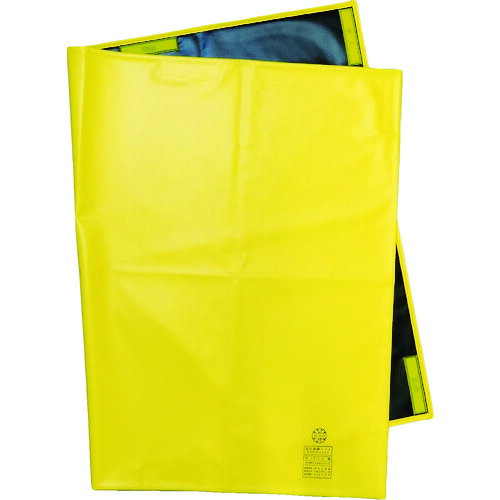 ワタベ　低圧シート　600V以下用　800X1200mm JAN：4562395860547 メーカー：渡部工業（株） / ブランド：ワタベ / 原産国：日本 特長●繊維入りの柔軟なシートで絶縁性、耐候性、耐寒性にも優れています。 用途●低圧での活線作業時に。 仕様●幅(mm)：800●長さ(m)：1.2●厚さ(mm)：0.6●色：黄●試験電圧(1分間)：3000V 仕様（詳細）●厚生労働省検定合格品●電気絶縁用(使用電圧：600V以下)●定期自主点検：必要 材質／仕上●ビニールレザークロス ご注意●電気用で使う際には定期自主検査が必要になります。