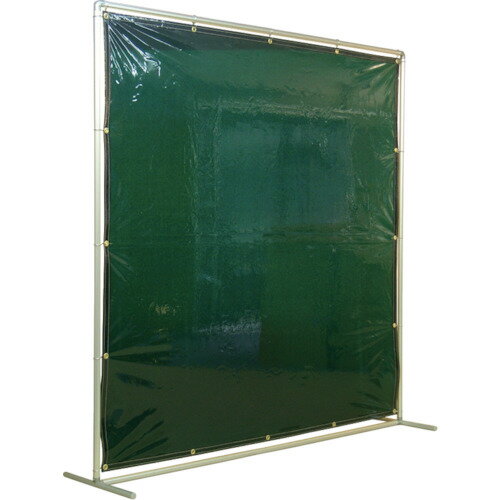 吉野　遮光フェンスアルミパイプ　2×2　単体固定　グリーン