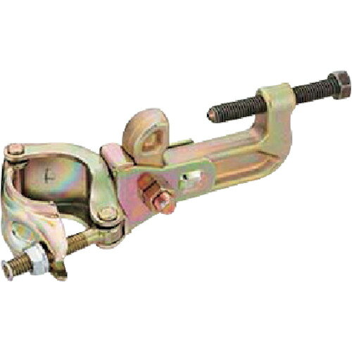 TAKAMIYA　TOPキャッチクランプ角根65　自在 JAN：4571320661975 メーカー：（株）タカミヤ営業本部　販売部　通販課 / ブランド：TAKAMIYA / 原産国：日本 特長 ●単管と鉄骨をつなぐためのクランプです。●ナットの抜け止め仕様です。●水平・垂直をボルトで固定できます。 用途 ●単管と鉄骨をつなぐためのクランプです。 仕様 ●品名：キャッチクランプ●適合パイプ径(mm)：48.6・42.7●タイプ：自在型●つかみ厚(mm)：6〜65●仮設工業会認定品ではありません。 仕様（詳細） ●「特殊角根ボルト」で水平から垂直へワンタッチで移動が可能 材質／仕上 ●スチール ご注意●1個使いは止めてください。●認定品ではありません。