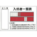 つくし　標識　「入坑者一覧表　50人用」